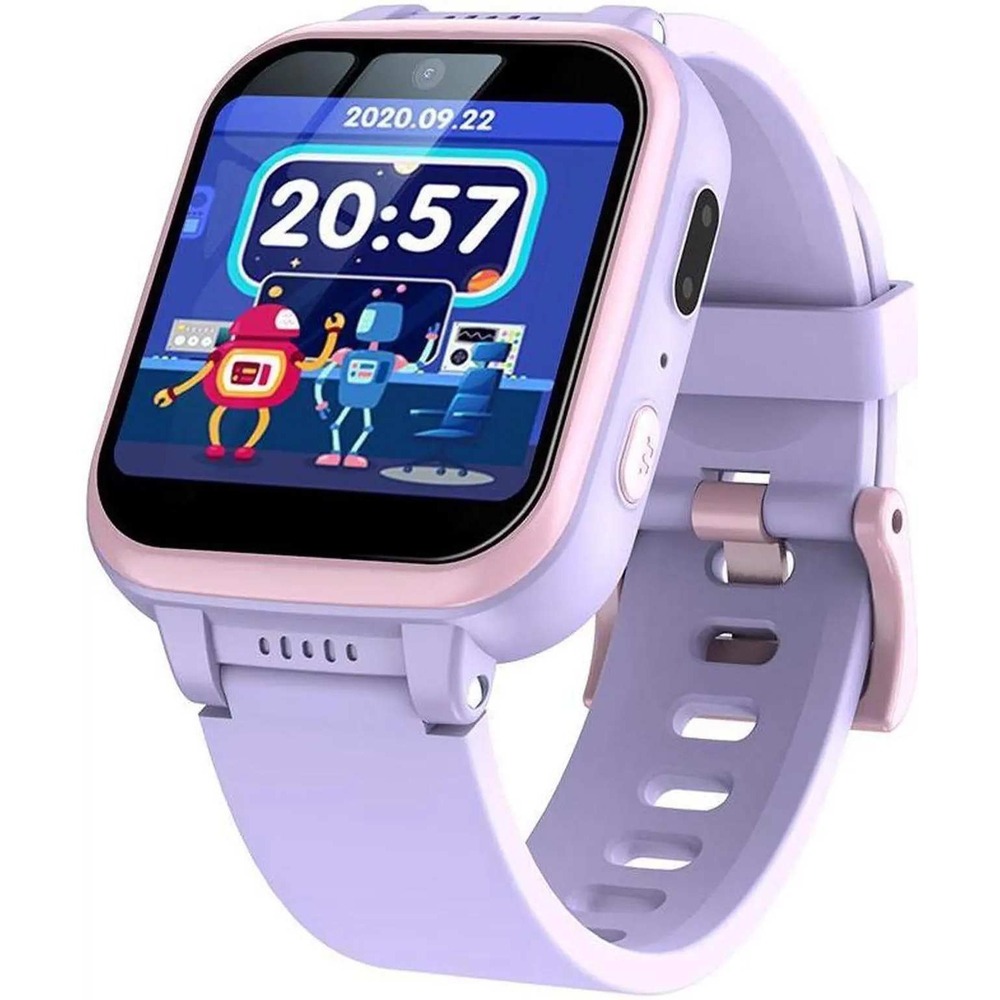 Mopevit Y90 Kids‎ Smart Watch Purple Ages 5-12 HD Camera, Touch Screen, Music